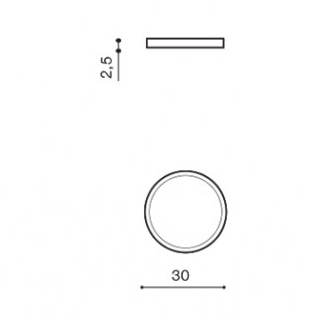 Biały plafon natynkowy Malta LED 24W do jadalni nad stół