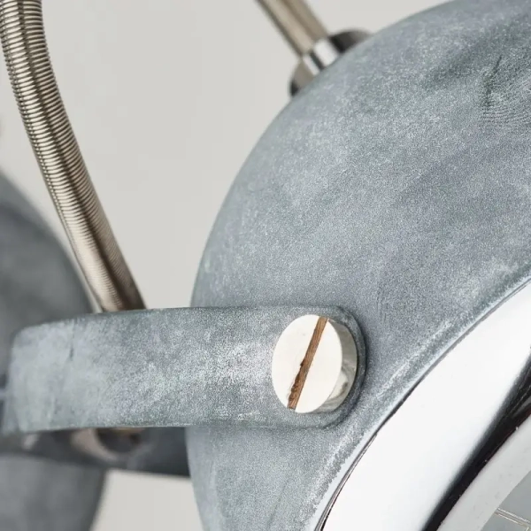 Regulowana lampa ścienna Rider 14910/70 metalowa szara