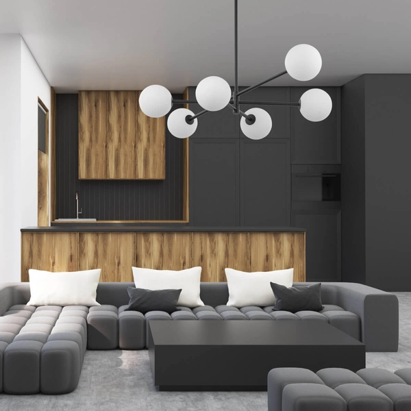 Lampa nasufitowa Sarius 4732 TK Lighting kule metalowa czarna biała