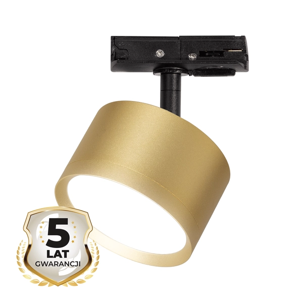 Okrągła lampa sufitowa Cyklop ML1199 do szyny jednofazowej złoty