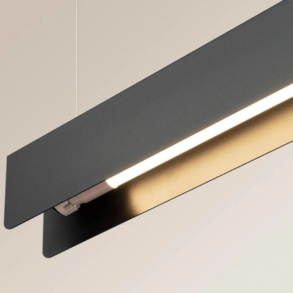 Lampa wisząca na listwie Spark SL.1395 belka podłużna czarna