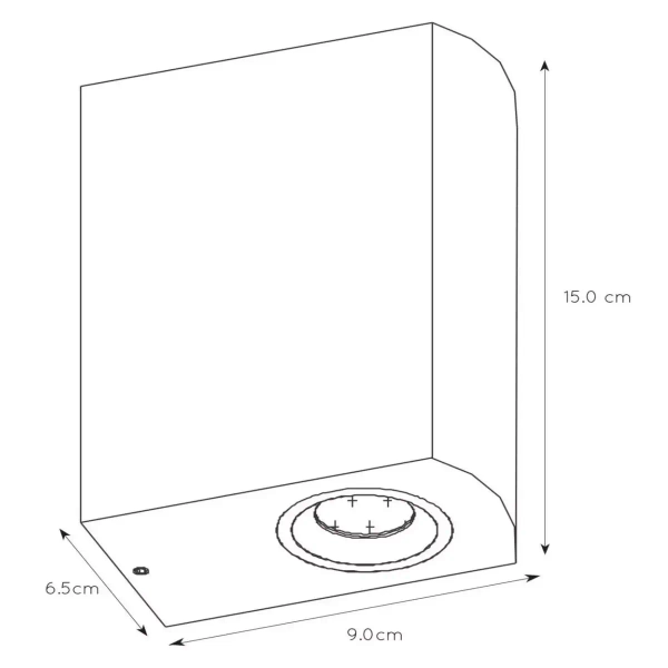 Zewnętrzny kinkiet ścienny ZORA 22861/10/31 IP44 ze ściemniaczem biały