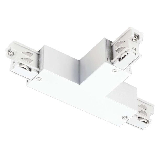 T-ŁĄCZNIK szynoprzewodu uziemienie wewnętrzne HT4-J03/WU Italux do 3-fazowej szyny natynkowej 230V biały