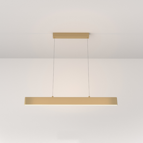 Lampa wisząca listwa podłużna metalowa LED 23W 3000K złota Step OUTLET