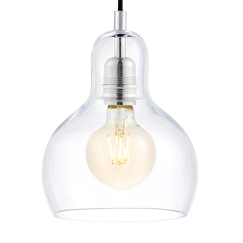 LAMPA wisząca LONGIS I 10121109 Kaspa szklana OPRAWA kulisty ZWIS przezroczysty