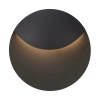 Okrągła lampa ścienna na taras Valopin 2418251003 LED 11W 3000K IP54 czarna