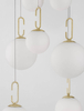 Jadalniana lampa wisząca YARA LE42757 kaskada balls LED 52W 3000K złota