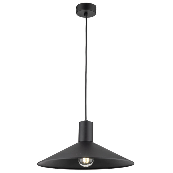 Lampa stożkowa zwisająca Jump 1831 nad wyspę kuchenna czarna