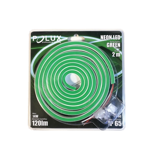 Neonowy pasek LED 14W 315021 Polux 2 metry 120lm taśma zielona
