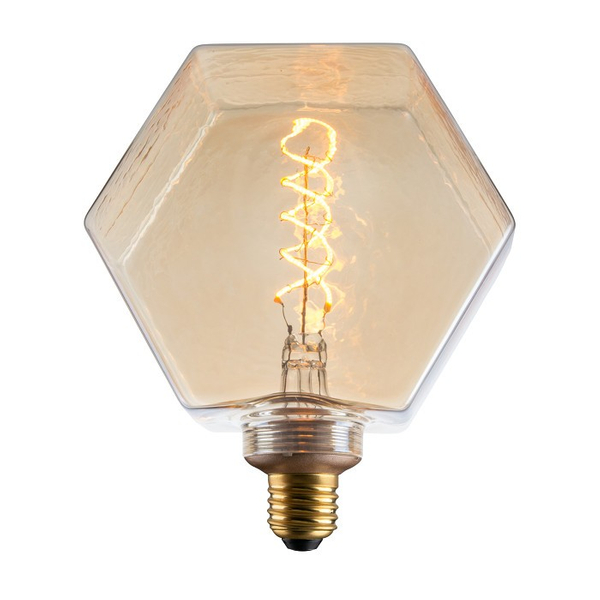 Geometryczna żarówka dekoracyjna DecoVintage 317889 Polux LB16 LED E27 sześciokąt 4W 260lm 230V biała ciepła
