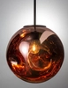 LAMPA wisząca CARORA LE41956 Luces Exclusivas szklana OPRAWA kula ZWIS ball miedziana