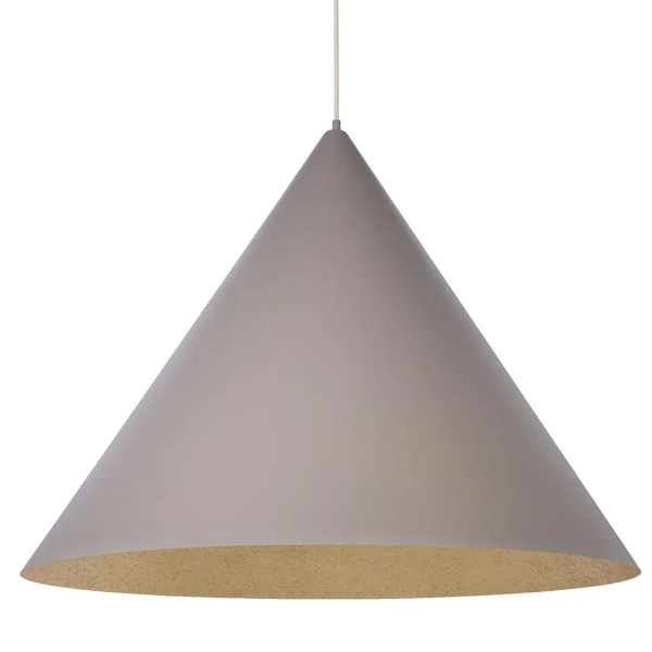 Sypialniana wisząca lampa VESUVIO 41060 trójkątna szara złota