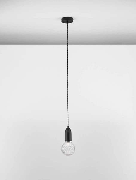 Wisząca lampa loftowa BANI LE42714 do przedpokoju czarna