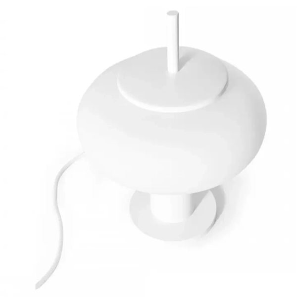 Stołowa lampa do salonu Torni TOS111P1 kula owalna biała