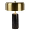 Marmurowa lampka stołowa MIRASOL 34540/03/30 Lucide czarny złoty