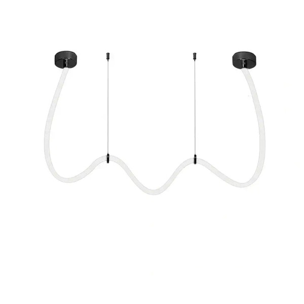 Lampa wisząca LASSO biała czarna MSE15011004422 45W 3000-4000K CCT wąż LED