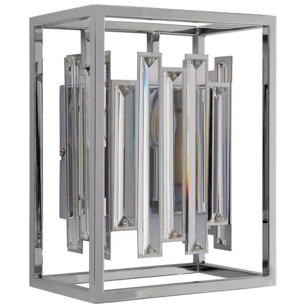 Kinkiet glamour Acadia 81932 Endon do jadalni z kryształkami przezroczysty