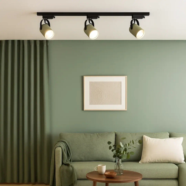 Lampa sufitowa szynowa 3-fazowa Quber Track ML2272 do biura zielony