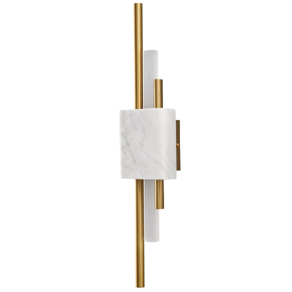 Ścienna lampa ELLIE ST-7007W-WHITE Step LED 5W 3000K marmur metal biała złota