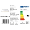Plafon okrągły CAGLIARI CGCAGLI40 LED 30W 3000K metalowy biały