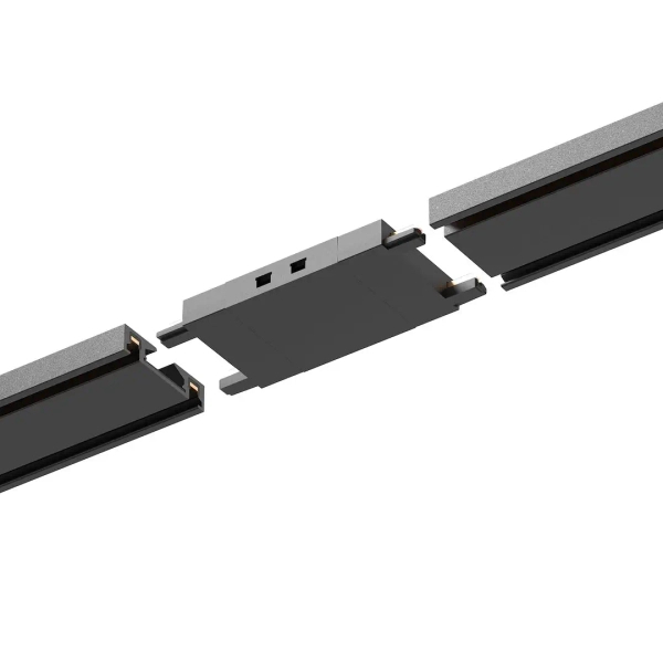 Prosty łącznik do szyn magnetycznych Slim Magnetic ML2215 czarny