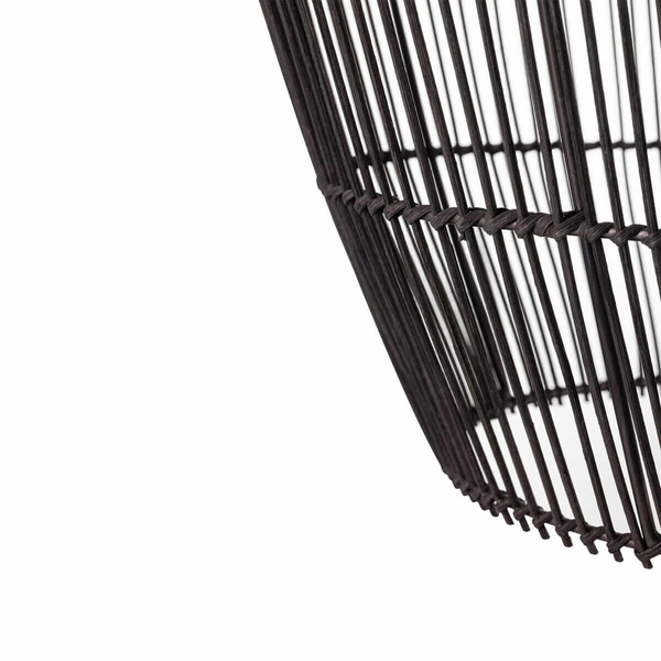 Wisząca lampa Haiti 11166 japandi klatka koszyk bambusowa czarna