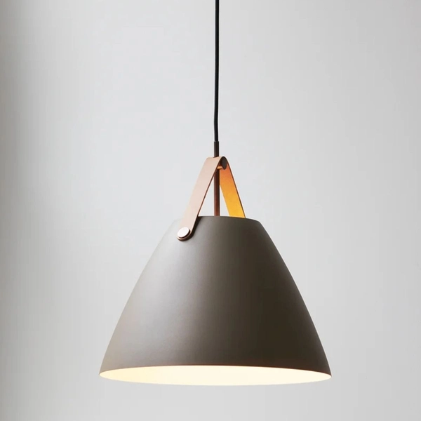 Metalowa lampa wisząca Strap 84343009 Nordlux klosz metal brązowa