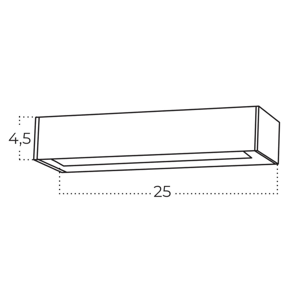 Ścienny kinkiet ogrodowy LED ROSVIK AZ5847 Azzardo 6W 3000K IP54 czarny