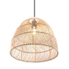 Wisząca lampa Rike R31131036 RL Light japandi eko naturalna drewniana czarna