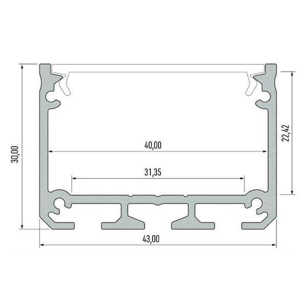 Plafon LAMPA industrialna HAKODA 8654 Shilo metalowa OPRAWA sufitowa plafoniera LED 16W 4000K listwa czarna