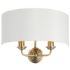 Lampa naścienna Highclere 98937 Endon rustykalna biała mosiądz
