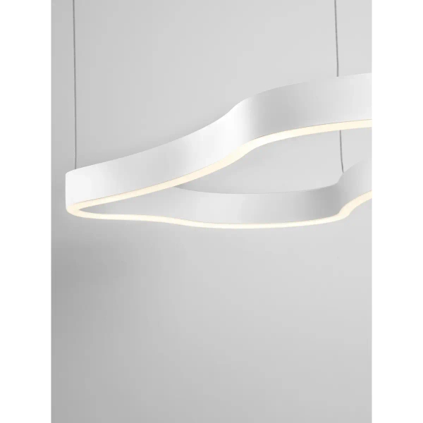 Liniowa lampa wisząca VELBANO LE45414 LED 52W 3000K pierścień biały