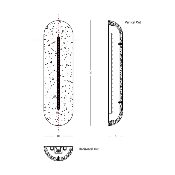 Ściemnialna lampa ścienna 2546 LED 14W 3000K alabaster mosiądz