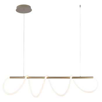 Salonowa lampa wisząca Balbo 20006PM-GD Zumaline LED 45W 3000-6000K złota