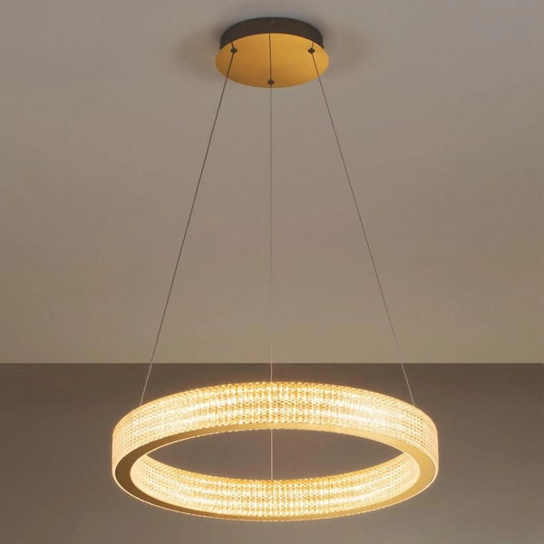 Lampa wisząca nad stół ring YOTAU LE44729 LED 70W 3000K złota