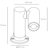 Stojąca lampka stołowa Tatum 27893/05/29 LED 4,5W 3000K IP65 antracyt