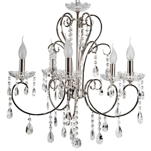 Żyrandol AURORA 35-96152 pałacowa z kryształkami maria teresa chrom