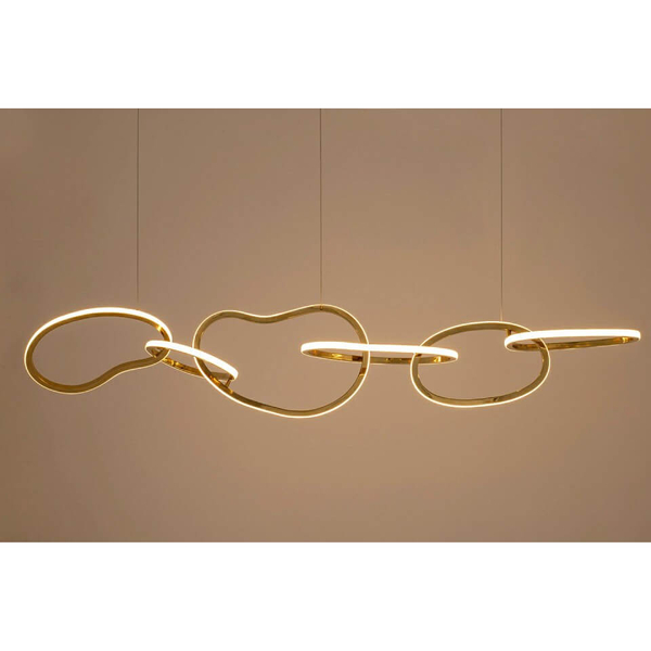 Wisząca lampa LED Jazz MSE1501100185 Moosee 75W 3000K nieregularna złota