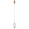 Druciana lampa wisząca Sevil PND-34403-1-HBR LED 5W 3000K diament złoty