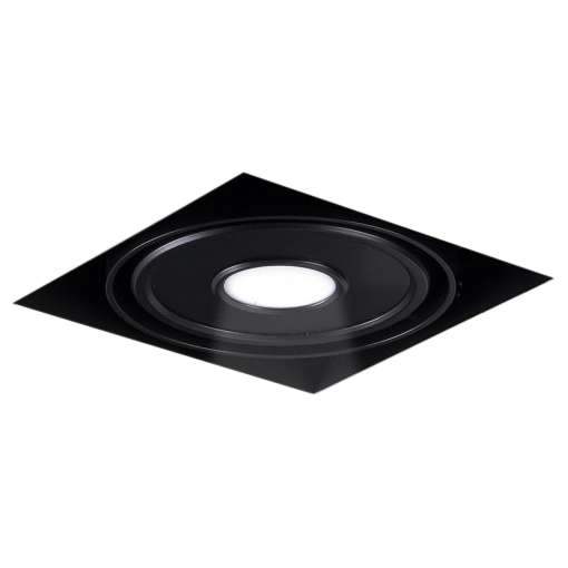 Wpuszczana LAMPA sufitowa KOMORO IL 7367 Shilo kwadratowa OPRAWA podtynkowa LED 10W regulowane OCZKO metalowe białe