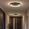 Okrągły plafon Witold 326720 Polux LED 72W 3000-6000K IP44 czarny biały