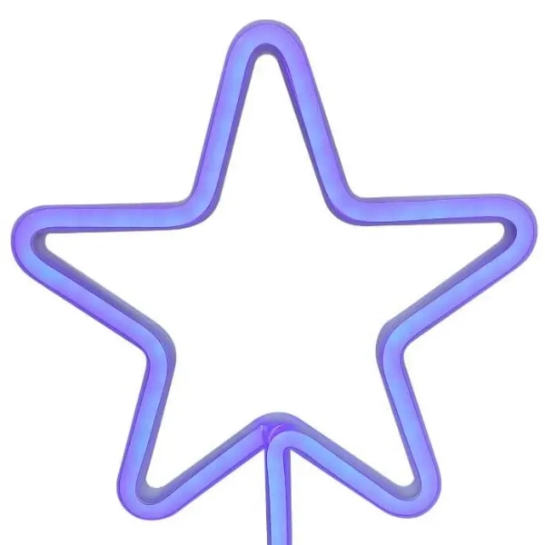 Dziecięca lampka stołowa Neon FM-NB20 Zumaline LED star gwiazda niebieska