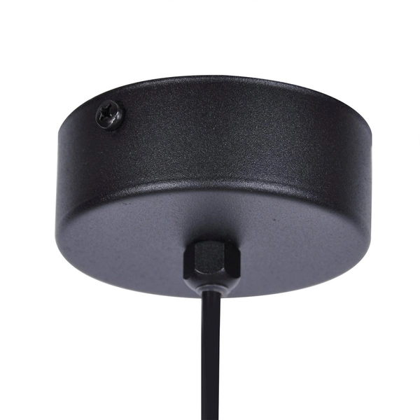 Wisząca lampa modernistyczna Faro K-4885 kulista nad łóżko czarna