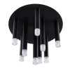 Sufitowa lampa do salonu Glam 326638 loftowa sople metalowa czarna
