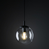 Wisząca lampa do kuchni Esme 3267 bańka czarna przezroczysta
