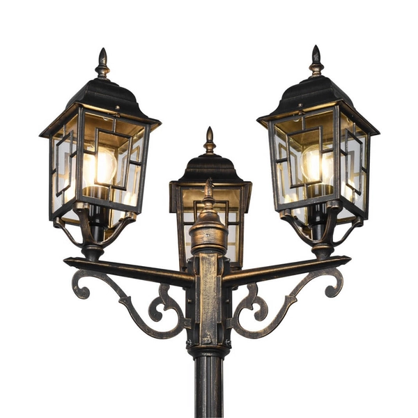 Stojąca latarnia uliczna Volturno 405960328 IP23 potrójna rdzawy