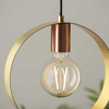 Lampa wisząca nad wyspę kuchenną Hoop 97664 Endon mosiądz nikiel miedź
