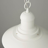 Wisząca lampa kapelusz Polperro 94371 na łańuchu biała