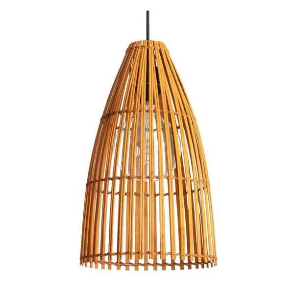 Ekologiczna lampa wisząca Boho ABR-LW7-BH-E27 Abruzzo japandi brązowa