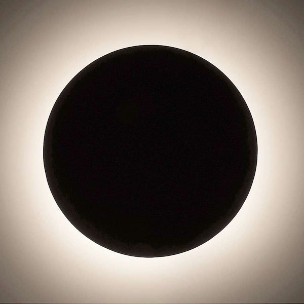 Kinkiet LAMPA ścienna MARLON 1433 Rabalux drewniana OPRAWA okrągła LED 8W 3000K moon czarna